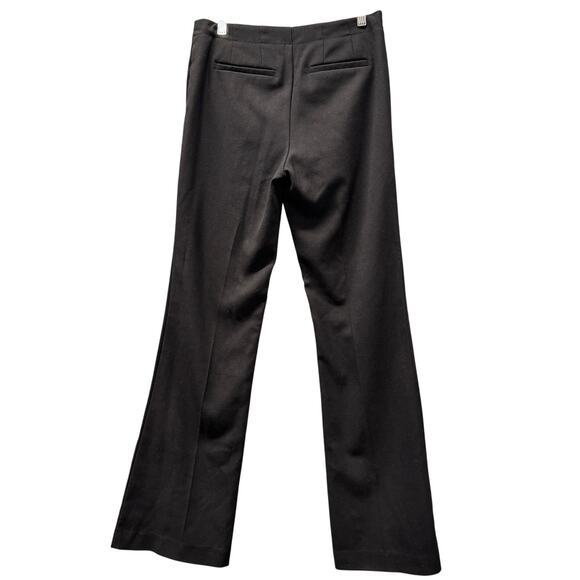 Elevenses Brighton Pants Womens 2 (30x32 ACTUAL) Black Flare Slacks Anthro - Picture 4 of 10